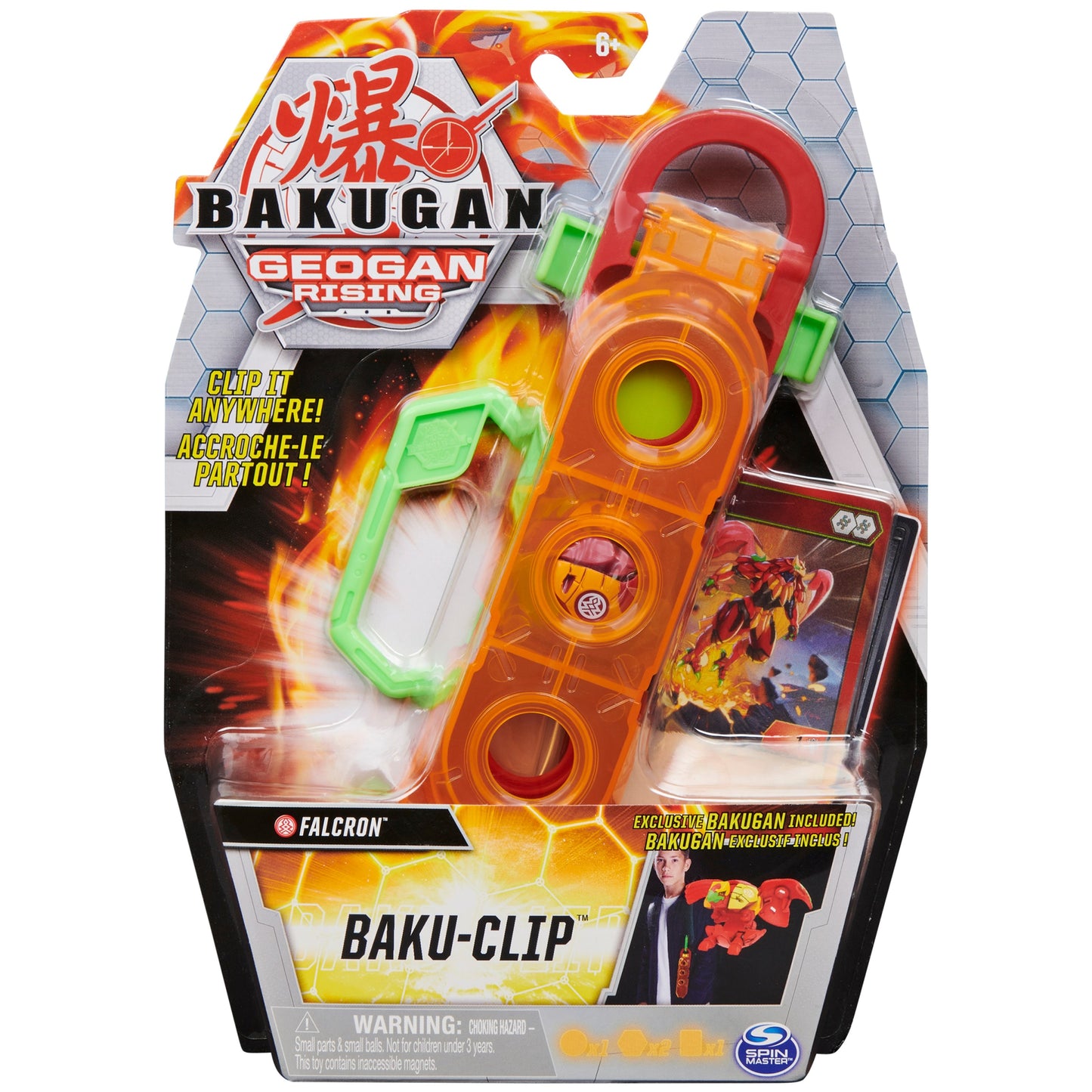 Bakugan Geogan Rising Baku-Clip - Pyrus Falcron [GR] - Bakugan TCG Sealed