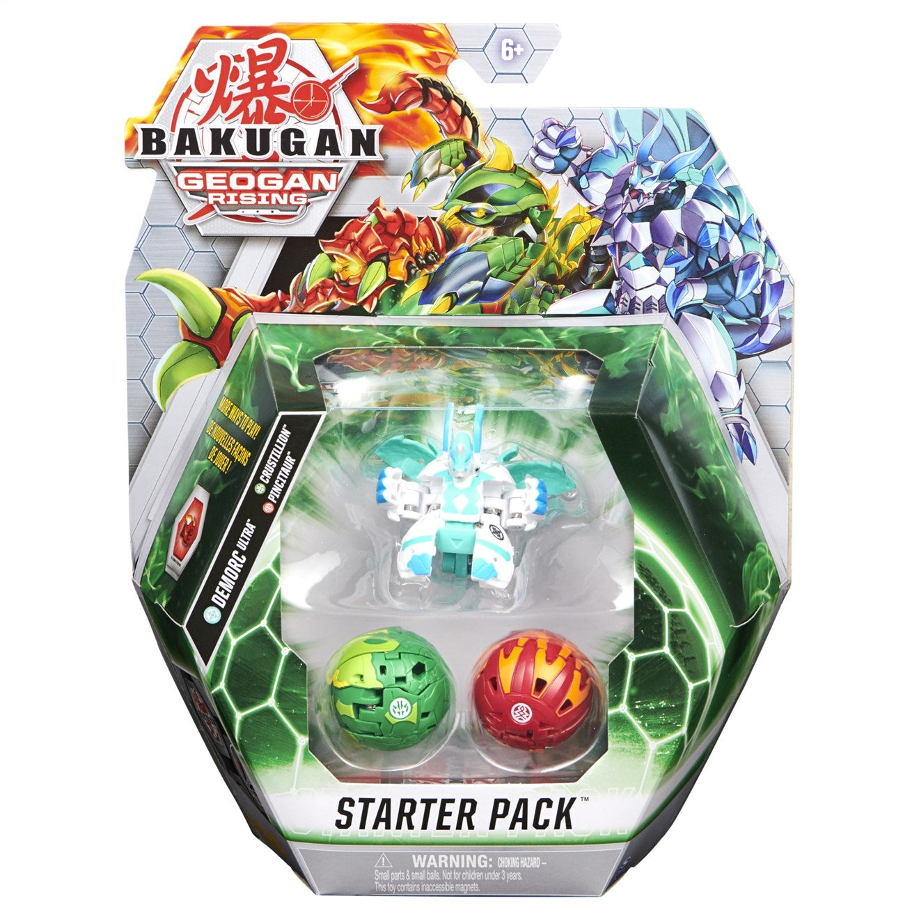 Bakugan Starter 3-Pack - Haos Demorc Ultra [GR] - Bakugan TCG Sealed
