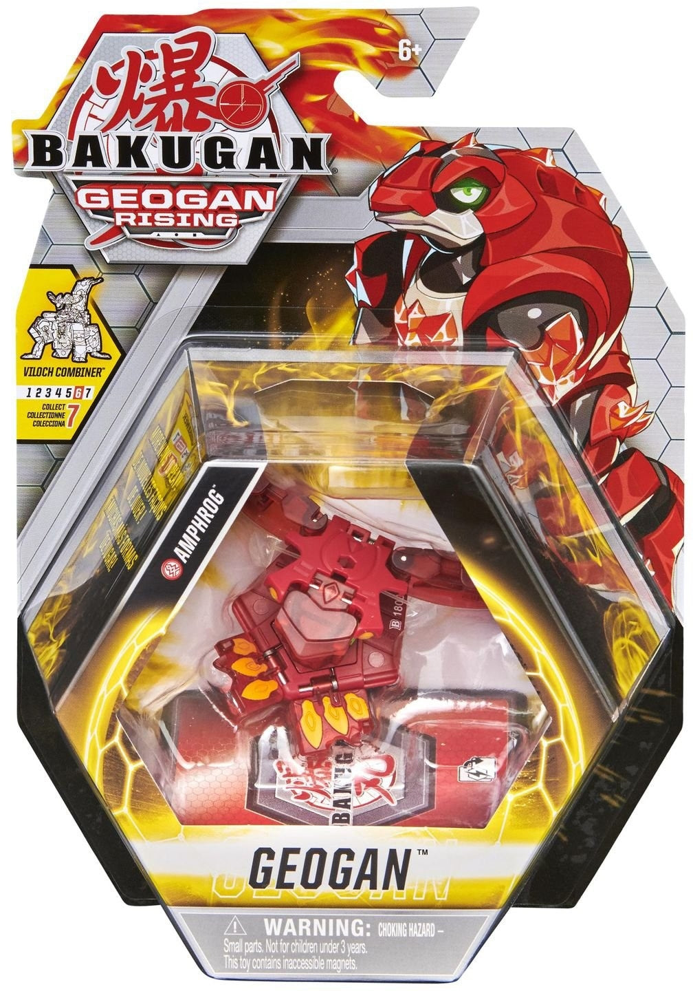 Bakugan Geogan Single Pack - Pyrus Amphrog [GR] - Bakugan TCG Sealed