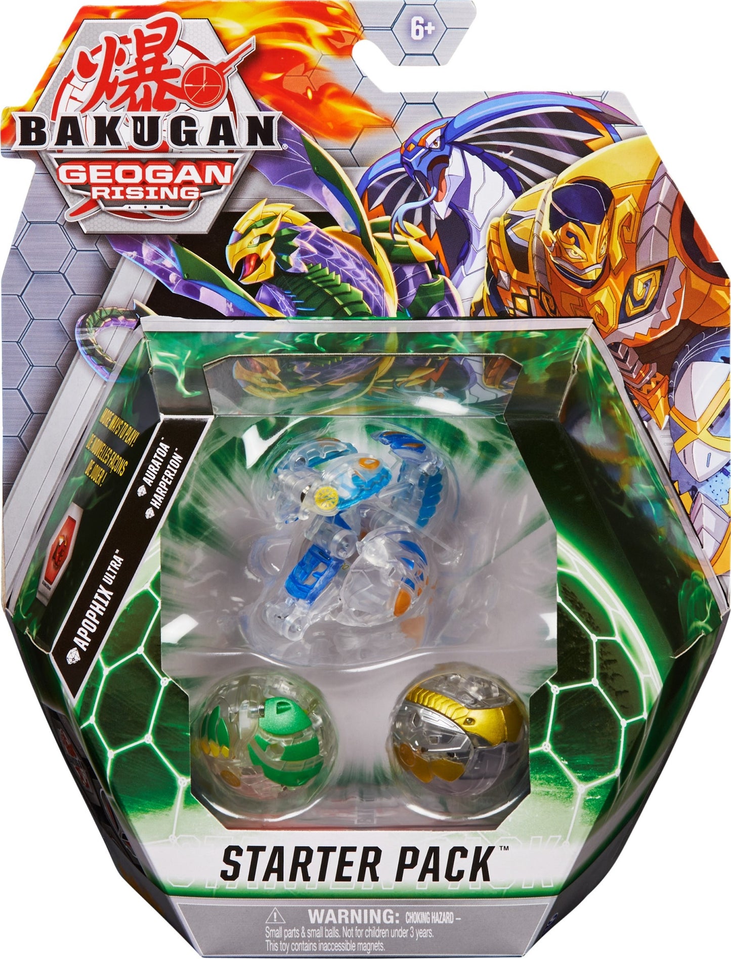 Bakugan Starter 3-Pack - Aquos Diamond Apophix Ultra [GR] - Bakugan TCG Sealed