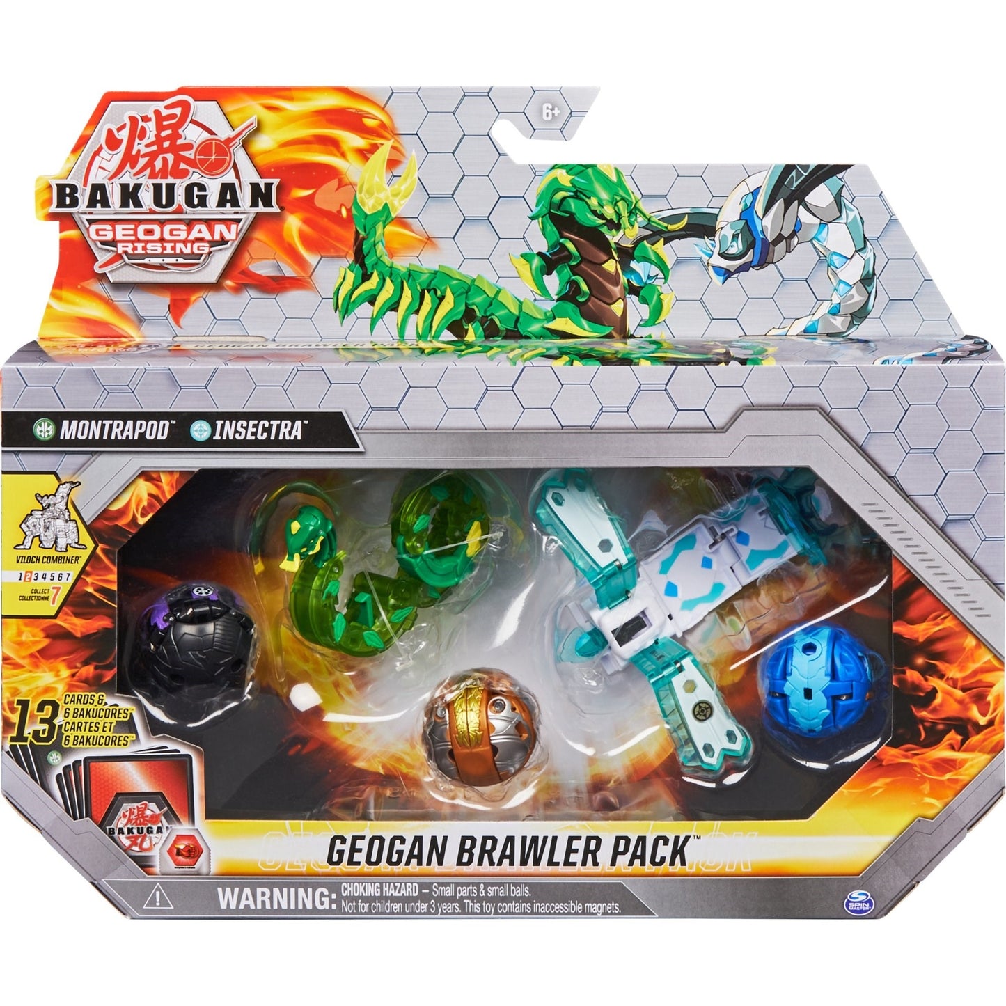 Bakugan Geogan Rising Brawler Pack - Ventus Montrapod Haos Insectra [GR] - Bakugan TCG Sealed
