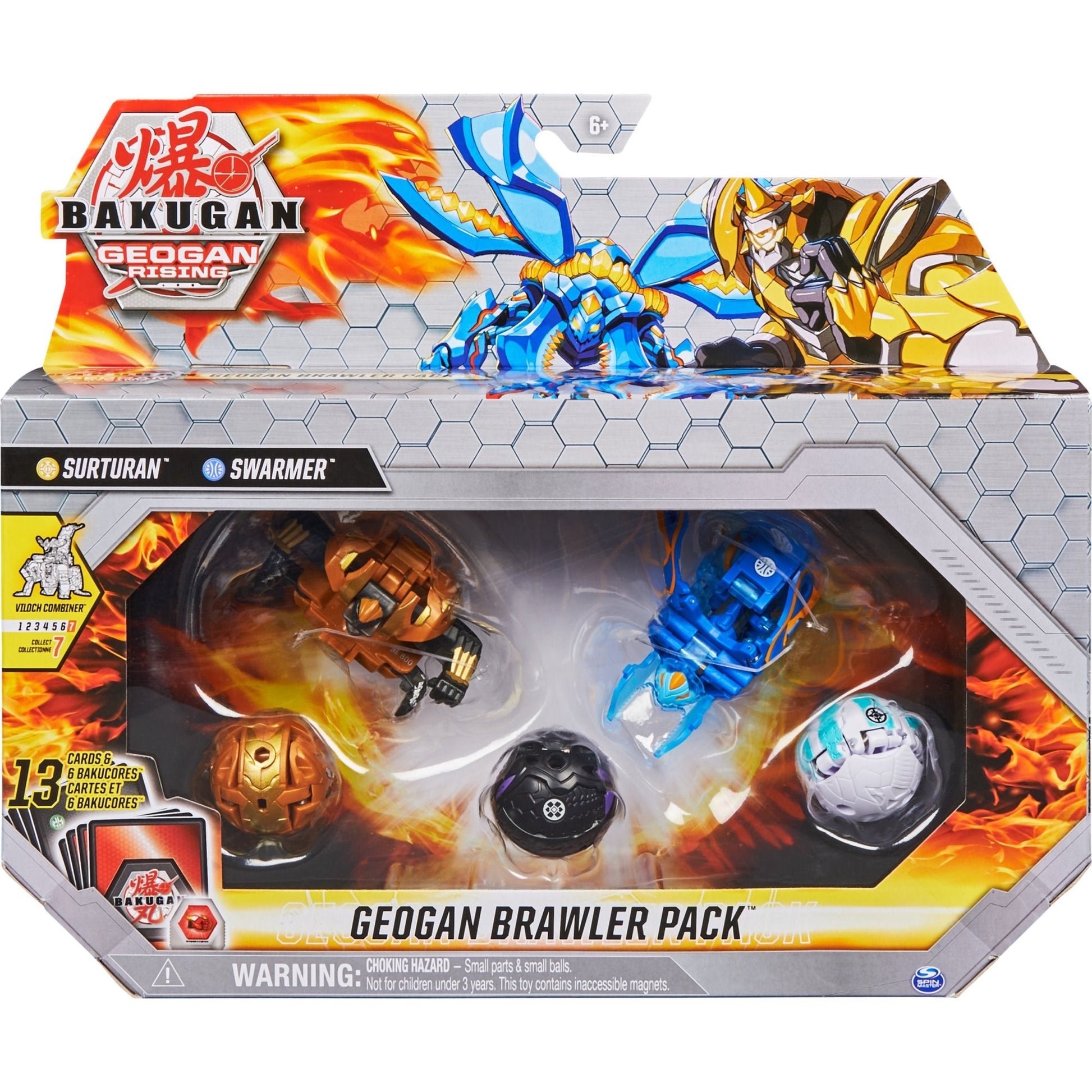 Bakugan Geogan Rising Brawler Pack - Aurelus Surturan Aquos Swarmer [GR] - Bakugan TCG Sealed