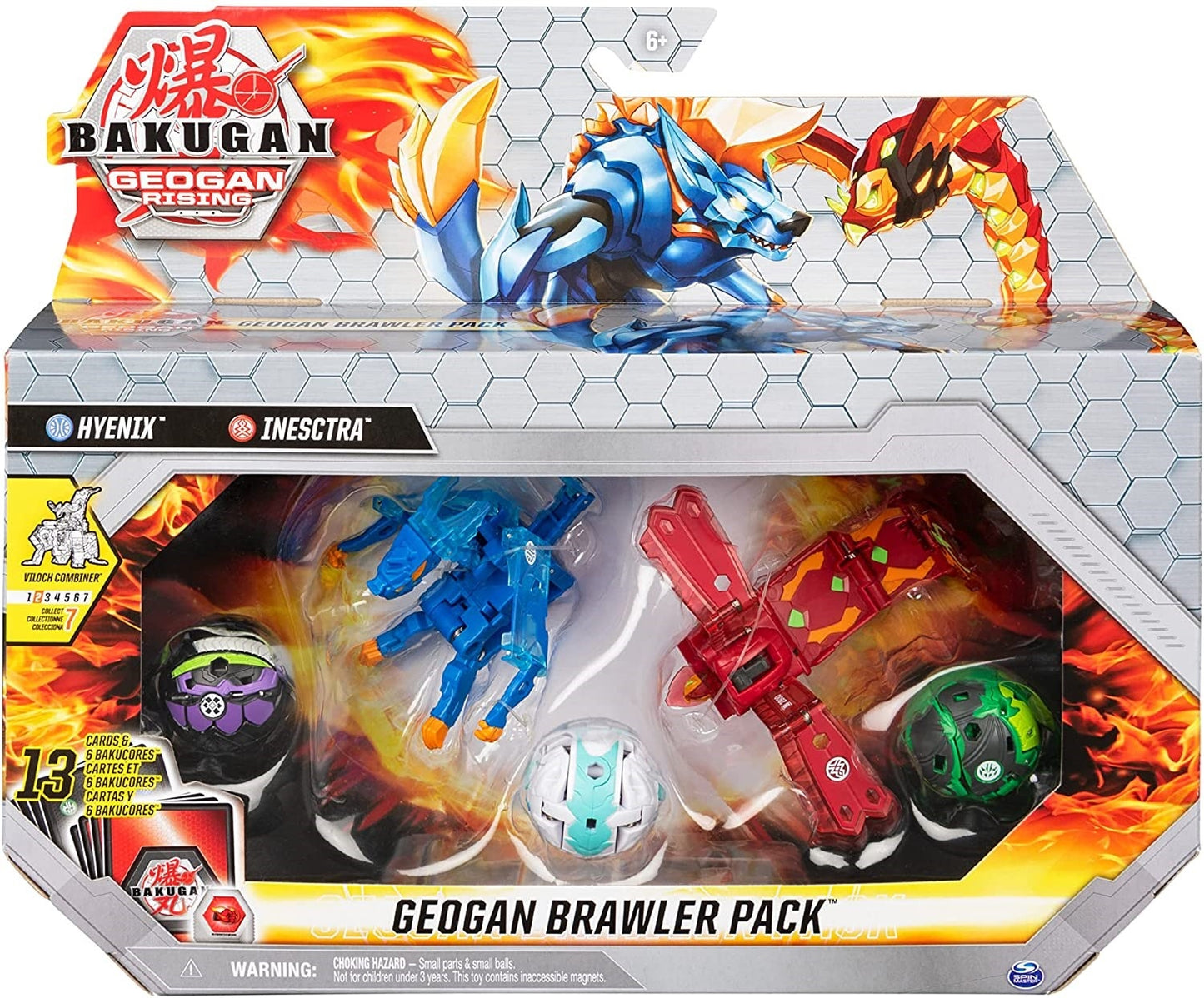 Bakugan Geogan Rising Brawler Pack - Aquos Hyenix Pyrus Insectra [GR] - Bakugan TCG Sealed