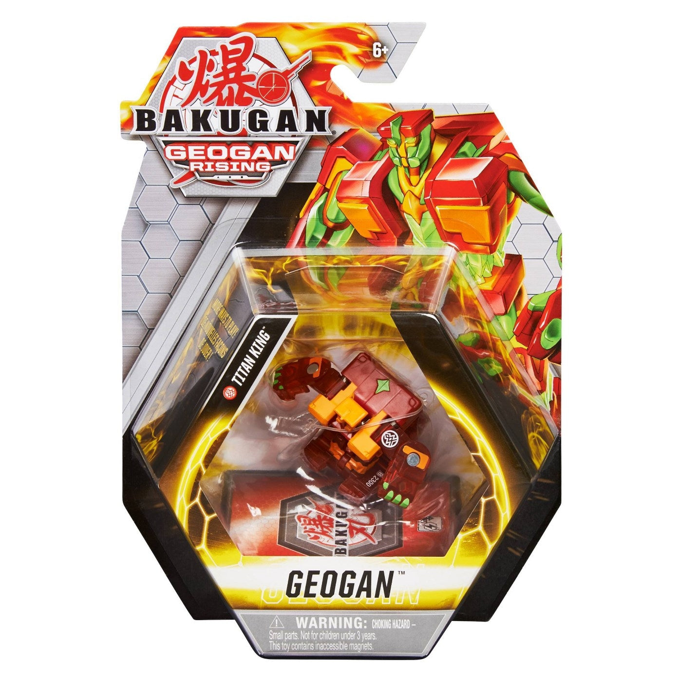 Bakugan Geogan Single Pack - Pyrus Titan King [GR] - Bakugan TCG Sealed