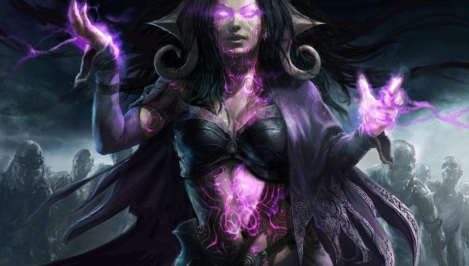 Aleksi Briclot Planeswalker Playmat for Magic: The Gathering (Kickstarter Exclusive) - Liliana Demonic Pact - Playmats