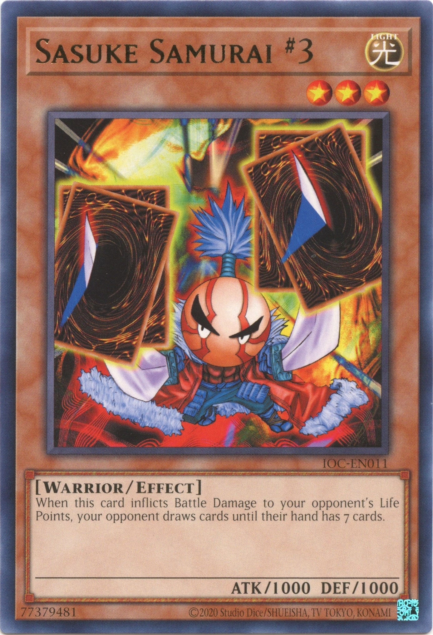 Sasuke Samurai #3 (11) (IOC-EN) - YuGiOh Single
