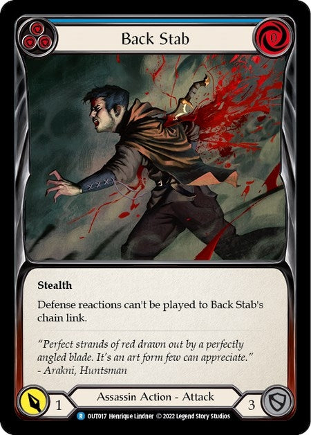 Back Stab (Blue) (17) [OUT] - Flesh and Blood TCG Single