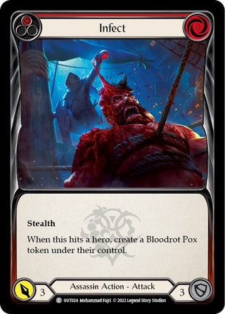 Infect (Red) (24) [OUT] - Flesh and Blood TCG Single