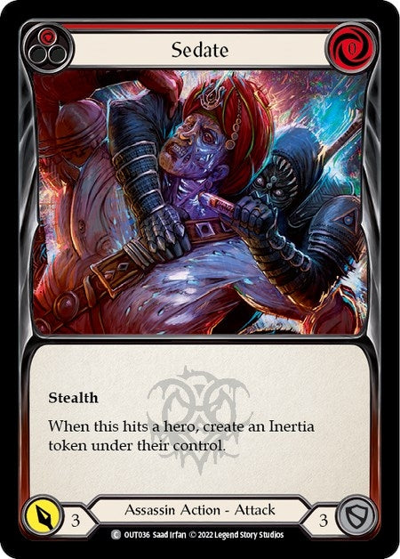 Sedate (Red) (36) [OUT] - Flesh and Blood TCG Single