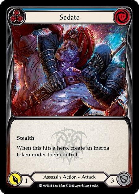 Sedate (Blue) (38) [OUT] - Flesh and Blood TCG Single