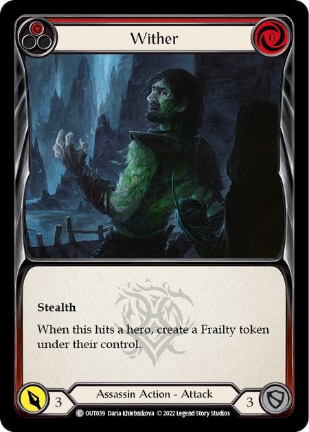 Wither (Red) (39) [OUT] - Flesh and Blood TCG Single