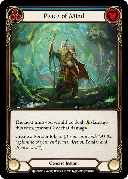 Peace of Mind (Blue) (233) [OUT] - Flesh and Blood TCG Single