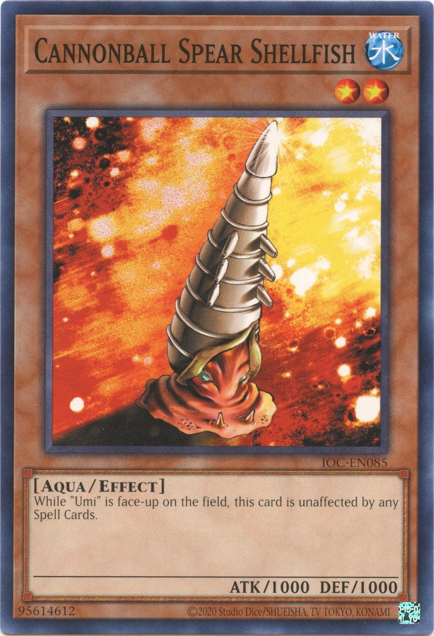 Cannonball Spear Shellfish (85) (IOC-EN) - YuGiOh Single