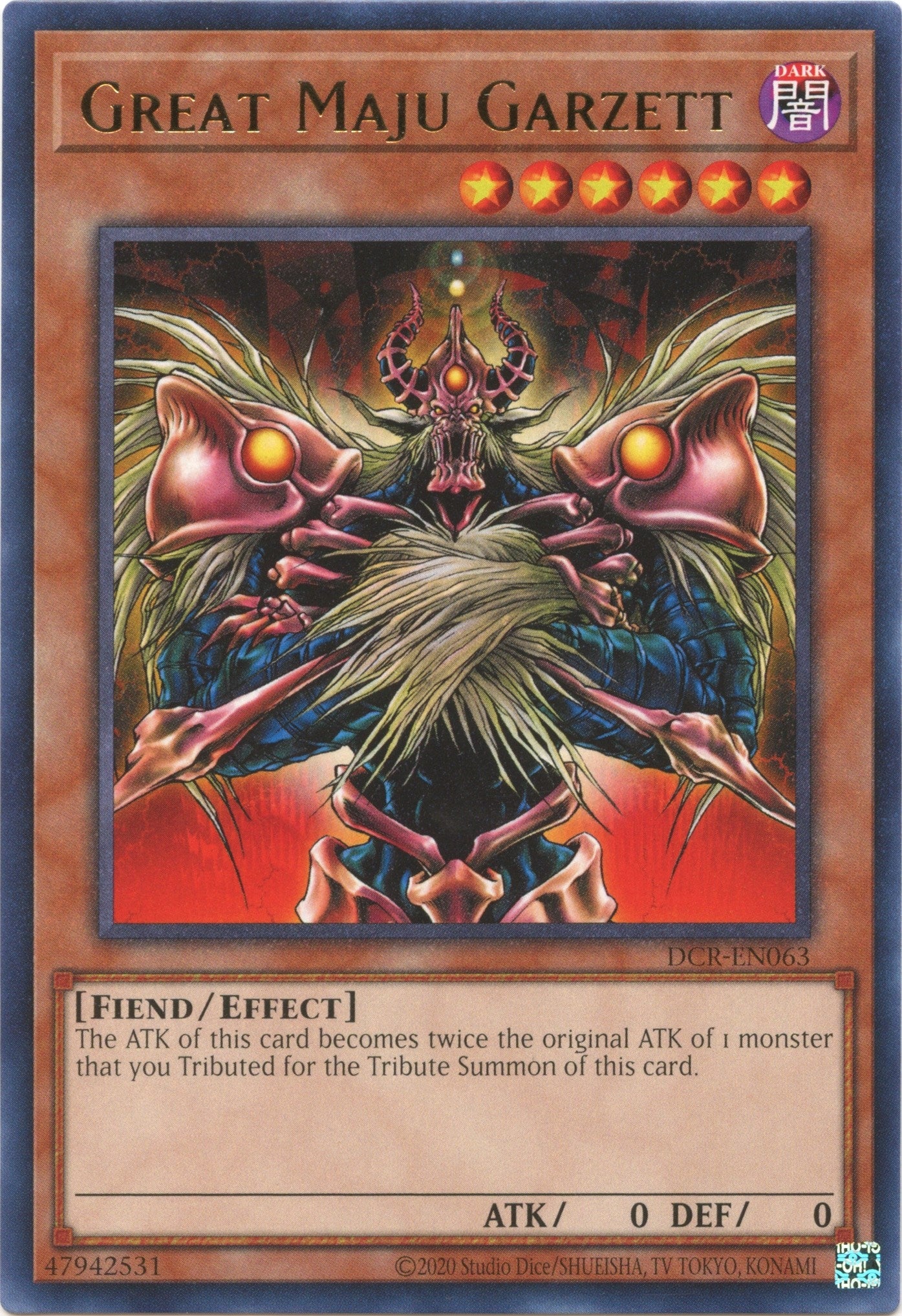 Great Maju Garzett (63) (DCR-EN) - YuGiOh Single