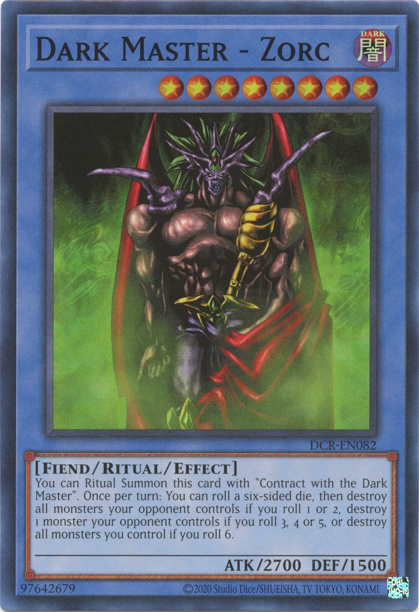 Dark Master - Zorc (82) (DCR-EN) - YuGiOh Single