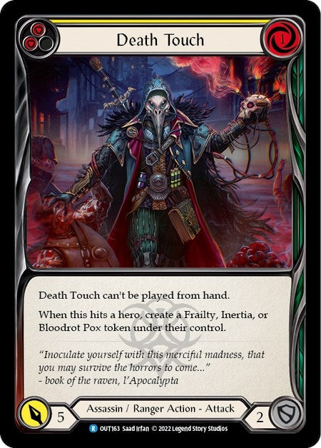 Death Touch (Yellow) (163) [OUT] - Flesh and Blood TCG Single
