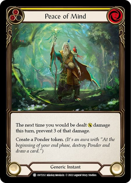 Peace of Mind (Yellow) (232) [OUT] - Flesh and Blood TCG Single