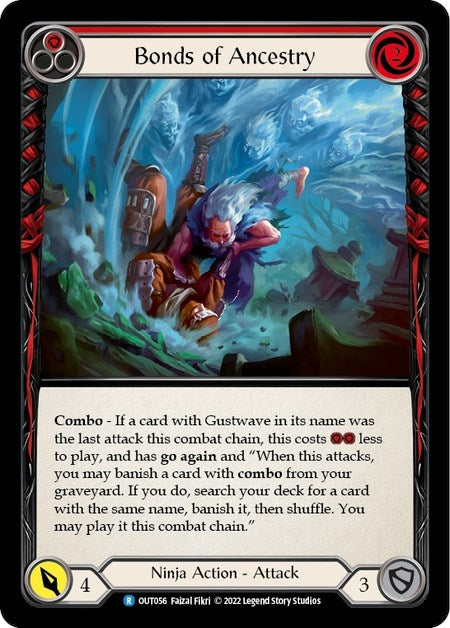 Bonds of Ancestry (Red) (56) [OUT] - Flesh and Blood TCG Single