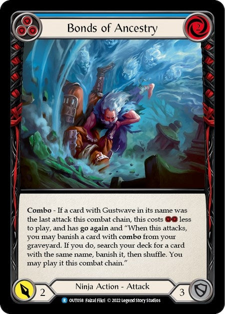 Bonds of Ancestry (Blue) (58) [OUT] - Flesh and Blood TCG Single