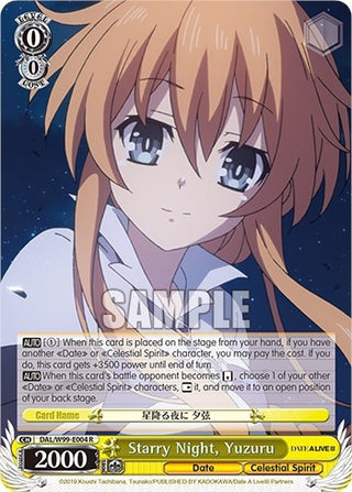 Starry Night Yuzuru (99004) [DAL] - Weiss Schwarz Single
