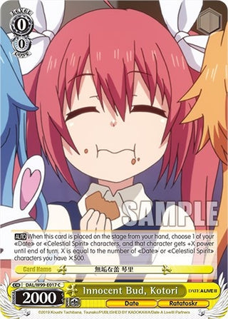 Innocent Bud Kotori (99017) [DAL] - Weiss Schwarz Single