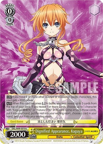 Dignified Appearance Kaguya (99018) [DAL] - Weiss Schwarz Single
