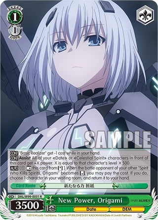 New Power Origami (99031) [DAL] - Weiss Schwarz Single