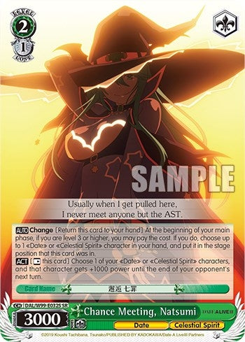 Chance Meeting Natsumi (SR) (99032) [DAL] - Weiss Schwarz Single