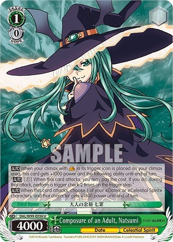 Composure of an Adult Natsumi (99036) [DAL] - Weiss Schwarz Single