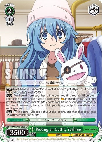 Picking an Outfit Yoshino (99039) [DAL] - Weiss Schwarz Single