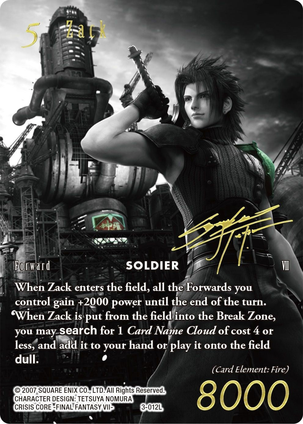 Zack (Noir Promo) (3) [PR] - Final Fantasy TCG Single