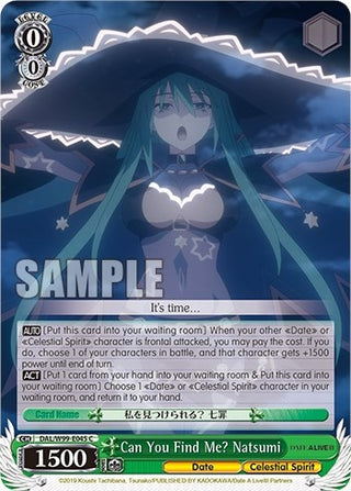 Can You Find Me? Natsumi (99045) [DAL] - Weiss Schwarz Single