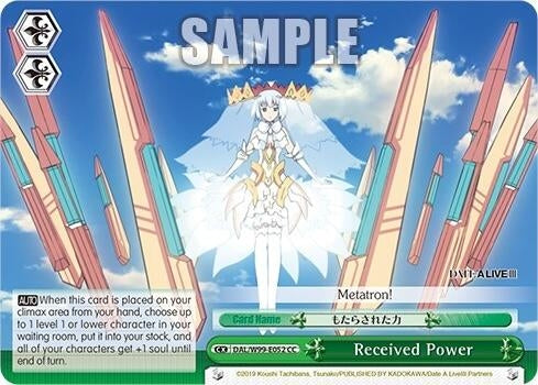 Received Power (99052) [DAL] - Weiss Schwarz Single