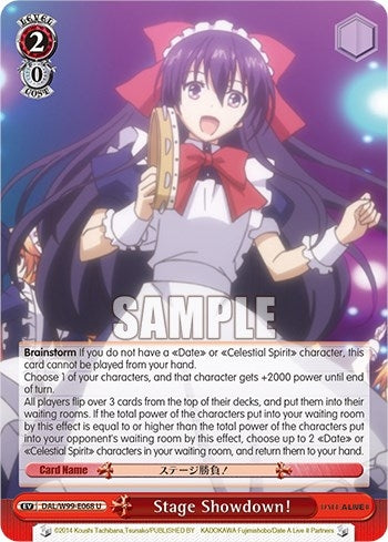 Stage Showdown! (99068) [DAL] - Weiss Schwarz Single