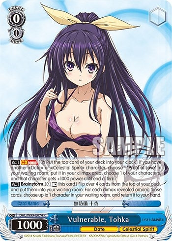 Vulnerable Tohka (99074) [DAL] - Weiss Schwarz Single