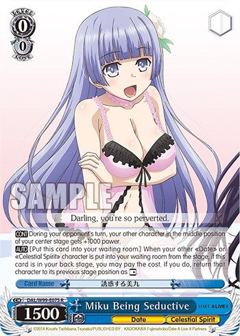 Miku Being Seductive (99075) [DAL] - Weiss Schwarz Single