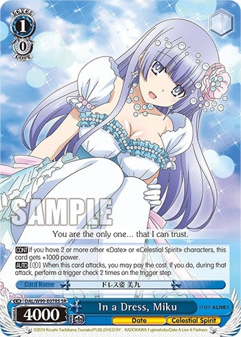 In a Dress Miku (SR) (99078) [DAL] - Weiss Schwarz Single