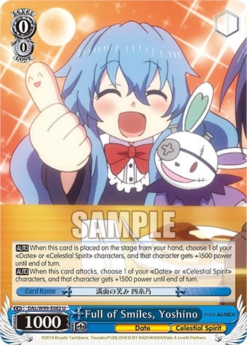 Full of Smiles Yoshino (99082) [DAL] - Weiss Schwarz Single
