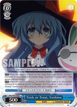 Trick or Treat Yoshino (99088) [DAL] - Weiss Schwarz Single