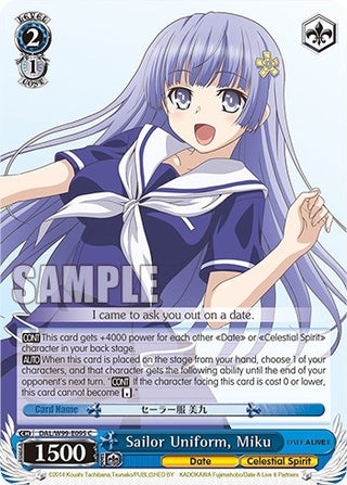 Sailor Uniform Miku (99095) [DAL] - Weiss Schwarz Single