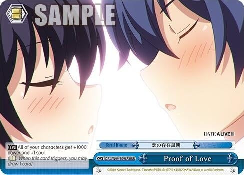Proof of Love (RRR) (99098) [DAL] - Weiss Schwarz Single