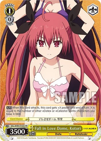 Fall in Love Dome Kotori (Foil) (991020) [DAL] - Weiss Schwarz Single