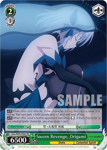 Sworn Revenge Origami (9902) [DAL] - Weiss Schwarz Single