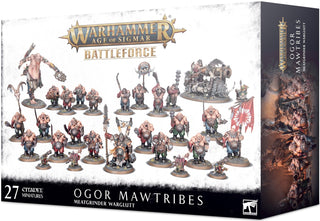 Warhammer: Age of Sigmar - Battleforce: Ogor Mawtribes Meatgrinder Warglutt [PLAS] - Warhammer Box Sets Sealed