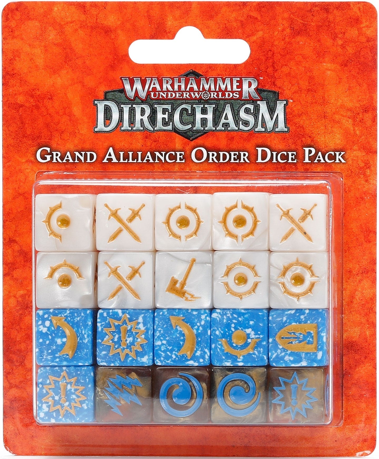 Warhammer: Underworlds - Grand Alliance Order Dice Pack (20-Pack) [ACCS] - Warhammer Game Accessories Sealed