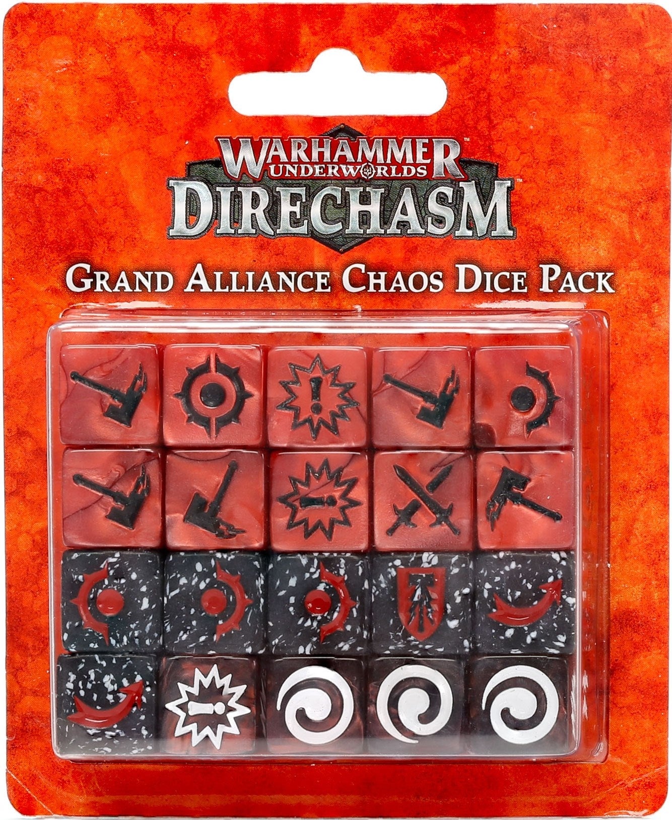 Warhammer: Underworlds - Grand Alliance Chaos Dice Pack (20-Pack) [ACCS] - Warhammer Game Accessories Sealed