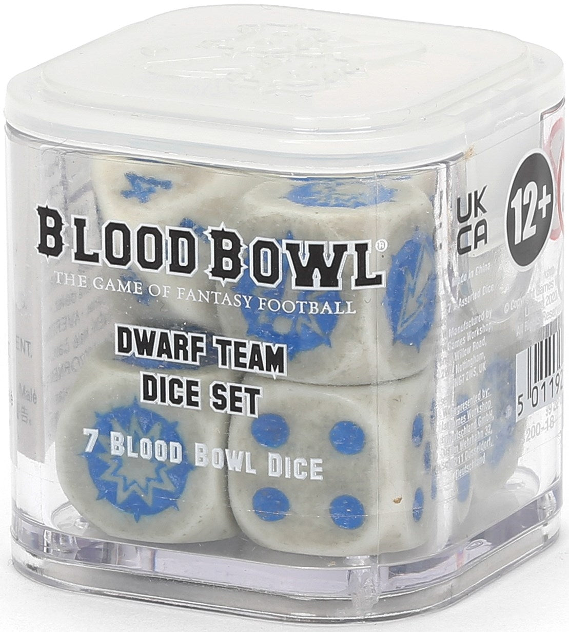 Blood Bowl: Dwarf Team Dice Set (7-Pack) [ACCS] - Warhammer Game Accessories Sealed