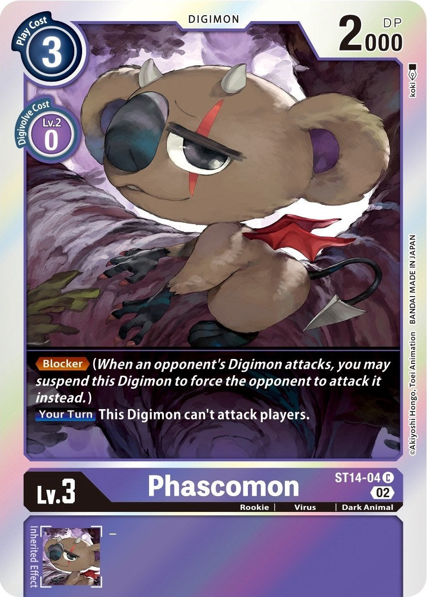 Phascomon (1404) [ST-14] - Digimon Card Game Single