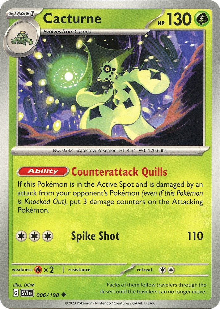 Cacturne - 006/198 (006/198) [SV01: Scarlet & Violet Base Set] - Pokemon Single