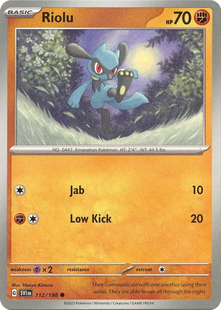 Riolu - 112/198 (112/198) [SV01: Scarlet & Violet Base Set] - Pokemon Single